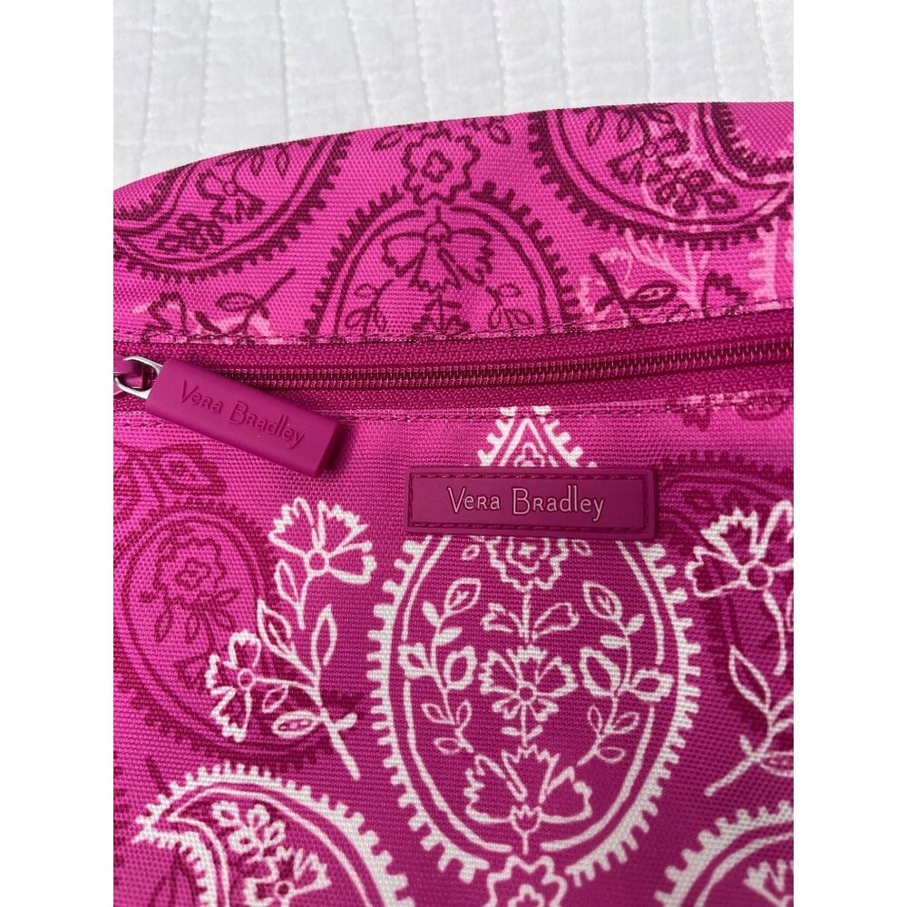 NWOT Vera Bradley Belt Bag Stamped Paisley Print Pink Travel Fanny - Picture 4 of 8